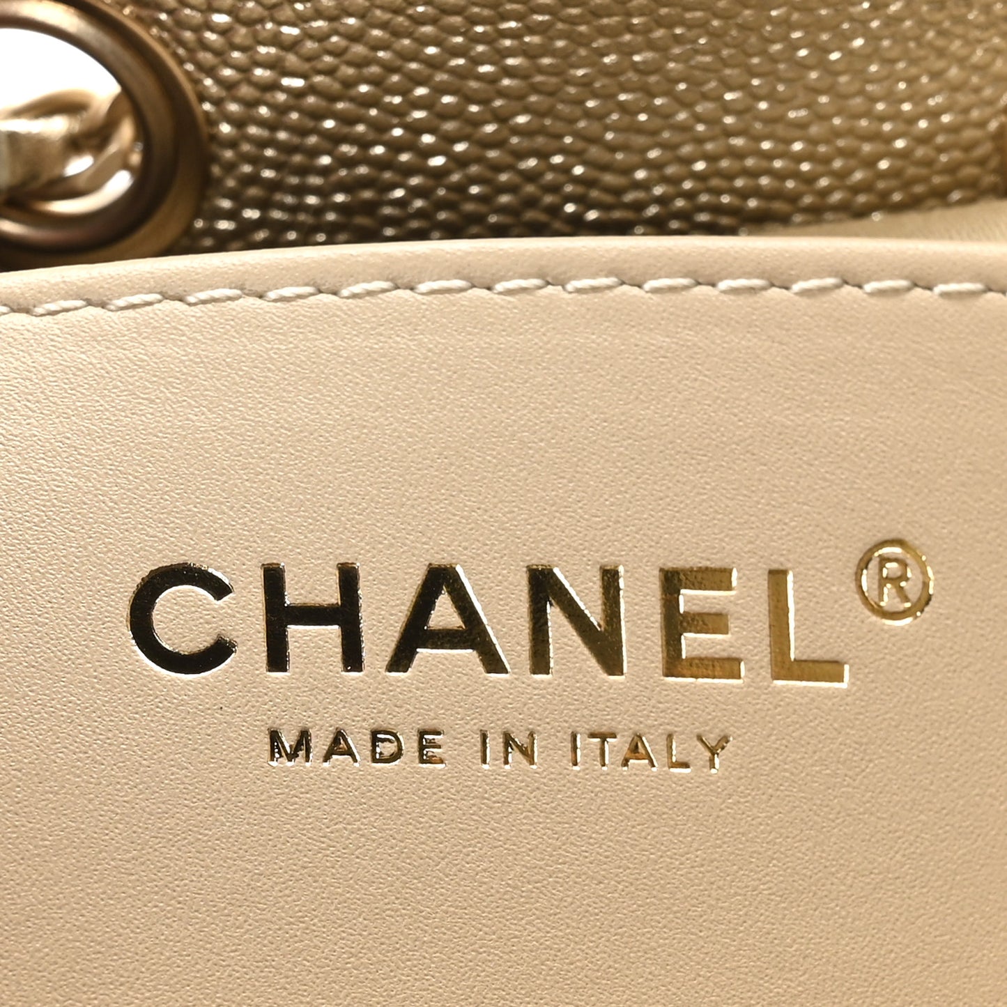 Metallic Caviar Quilted Small Chanel 25 Hobo Gold