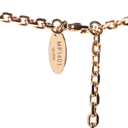 Louis Vuitton Graffiti PM Necklace Gold 6 of 6