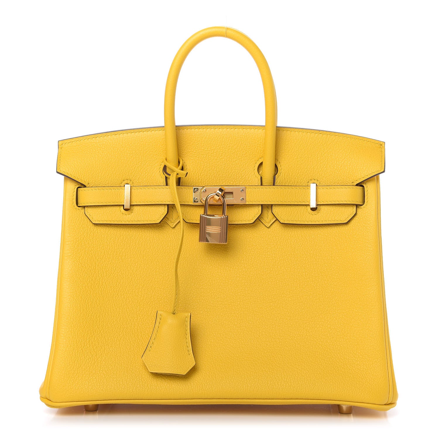 Hermes Taurillon Novillo Birkin 25 Jaune De Naples 1 of 10