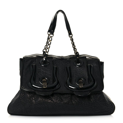 Fendi Nappa Patent Large B Bag Black 2 of 28