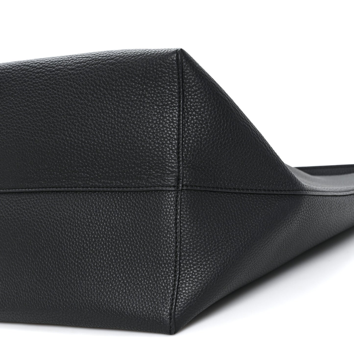 Grained Calfskin Large N/S Park Tote Black Black