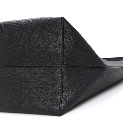 The Row Grained Calfskin Large N/S Park Tote Black Black 9 of 9