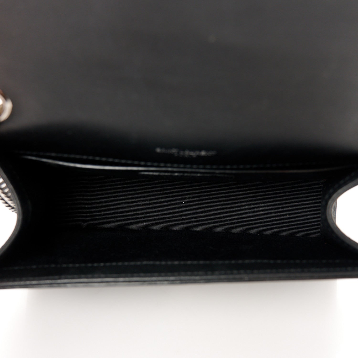 Saint Laurent Calfskin Lizard Embossed Small Classic Monogram Kate Tassel Satchel Black 5 of 11