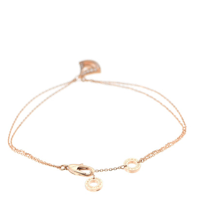 Bulgari 18K Rose Gold Diamond Divas' Dream Openwork Bracelet ML 3 of 7