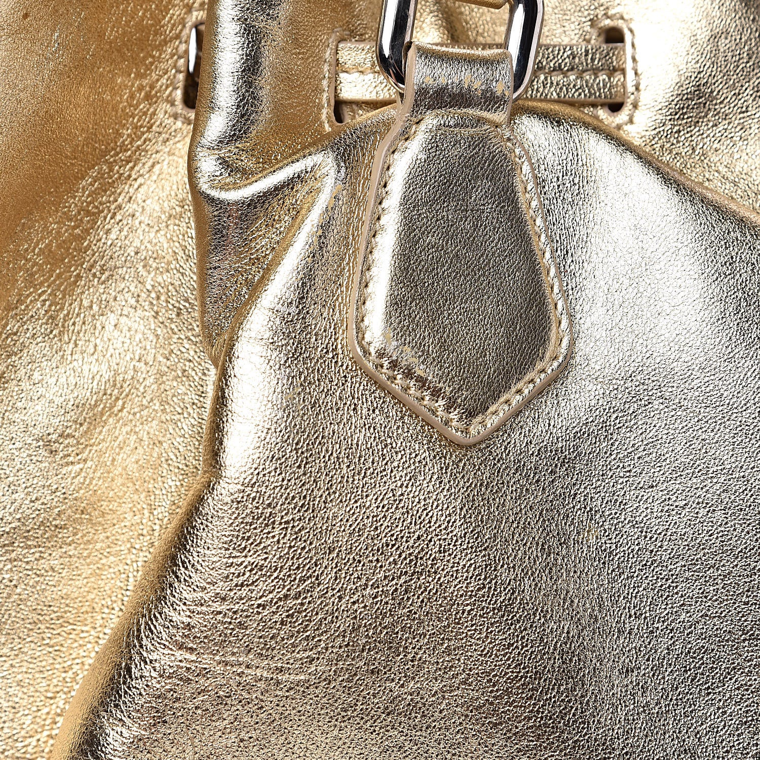 Prada Nappa Soft Drawstring Tote Platino 10 of 12