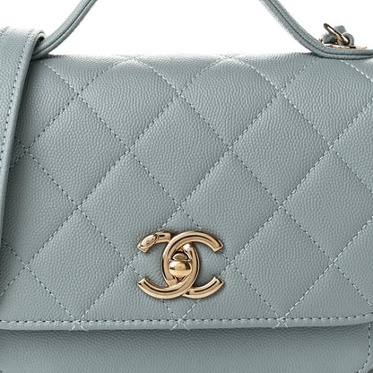 Chanel Caviar Quilted Small Business Affinity Flap Light Blue 7 of 10