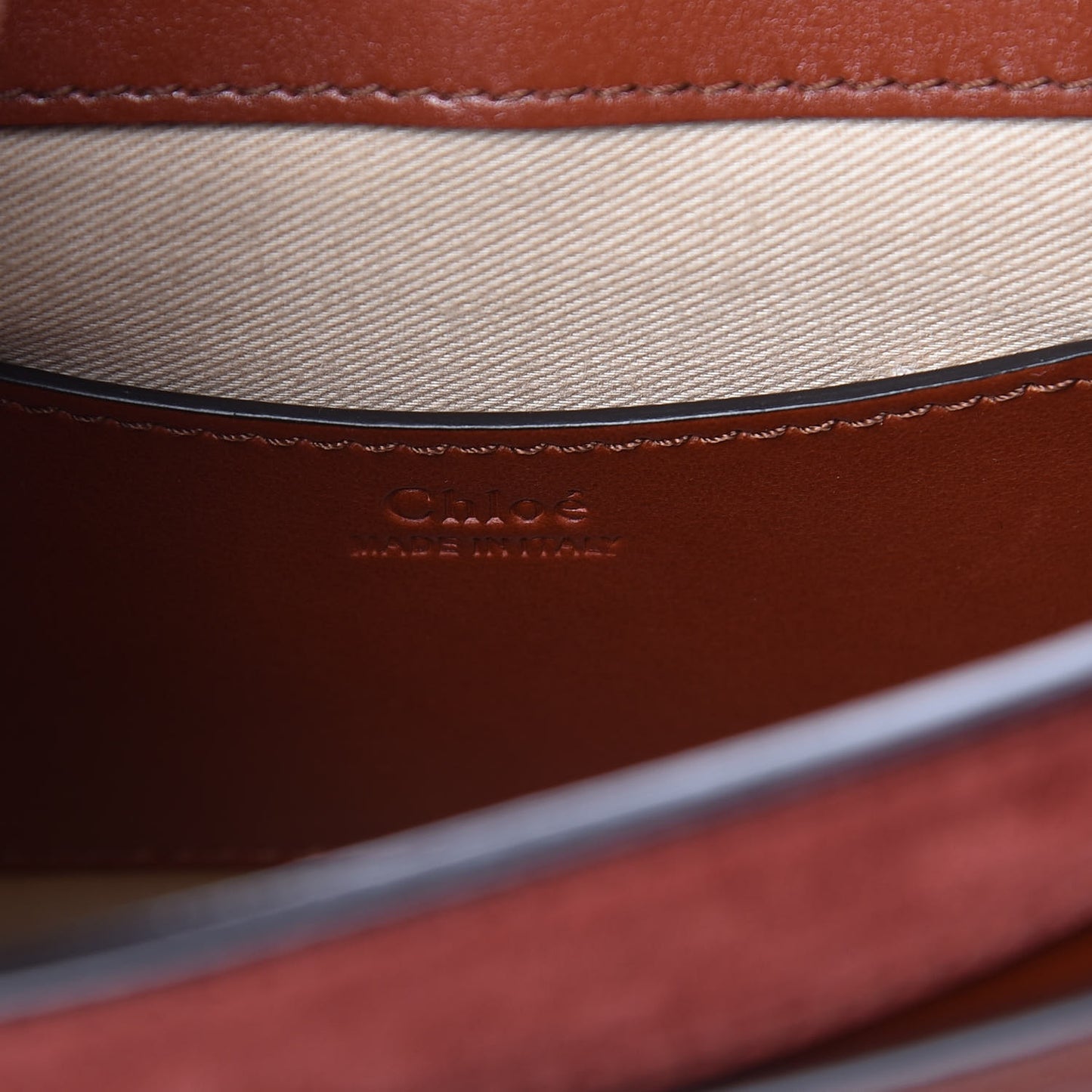 Calfskin Small Tess Bag Sepia Brown