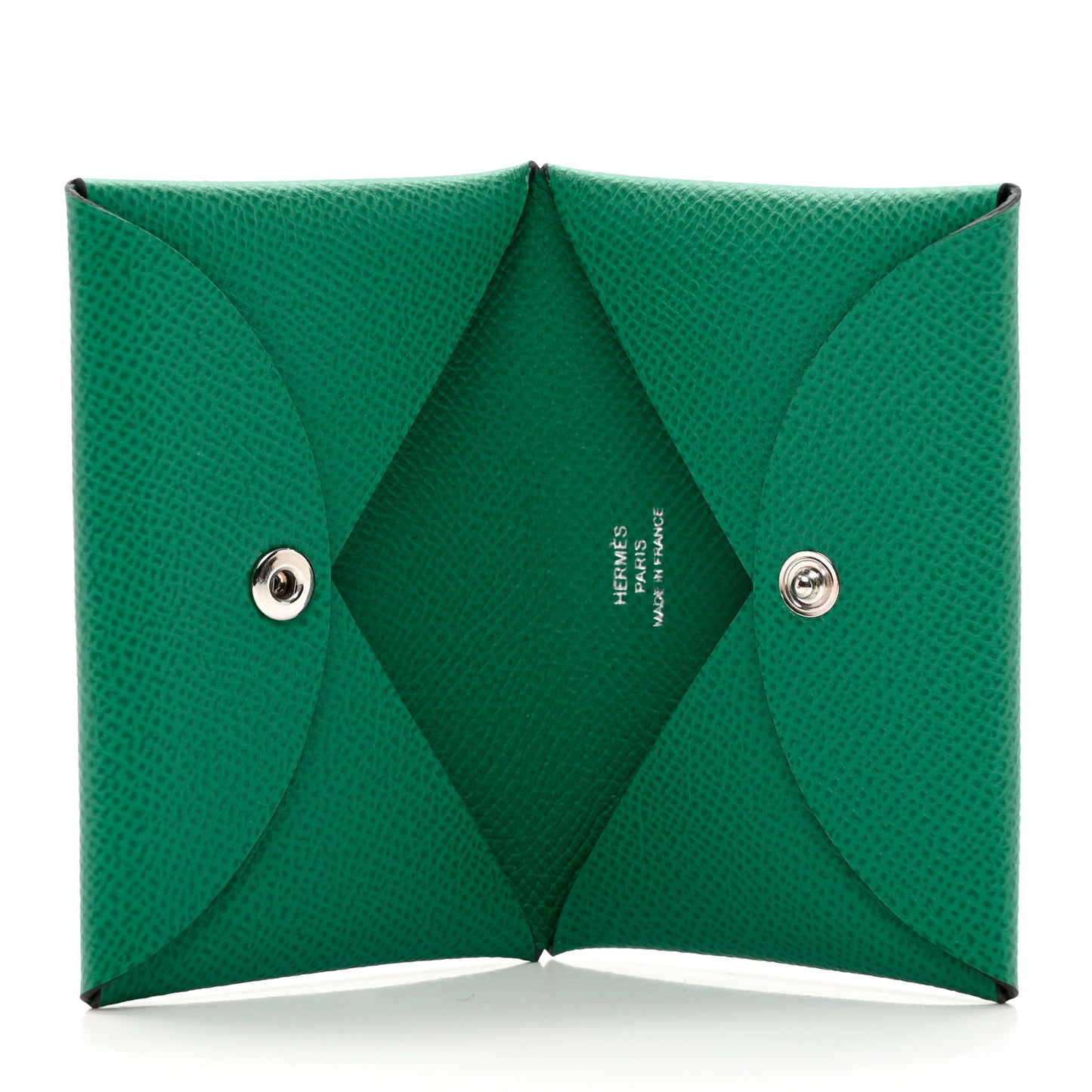Epsom Calvi Card Case Vert Jade