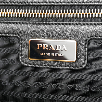 Prada Re-Nylon Saffiano Large Re-Edition 1978 Two Handle Bag Black 6 of 9