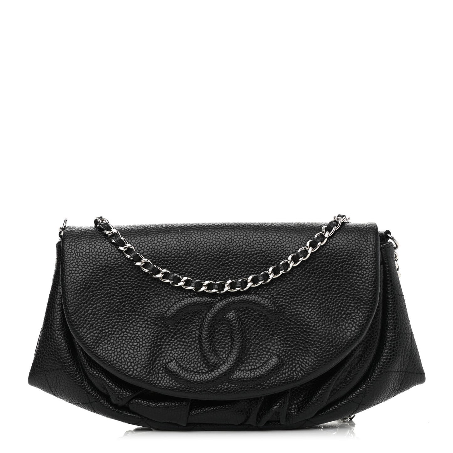 Caviar Half Moon Wallet On Chain WOC Black