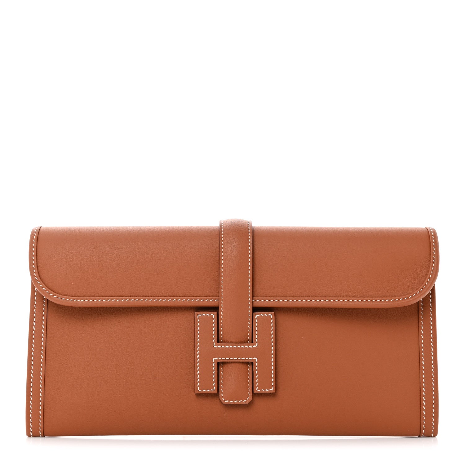 Hermes Swift Jige Elan 29 Clutch Gold 1 of 9