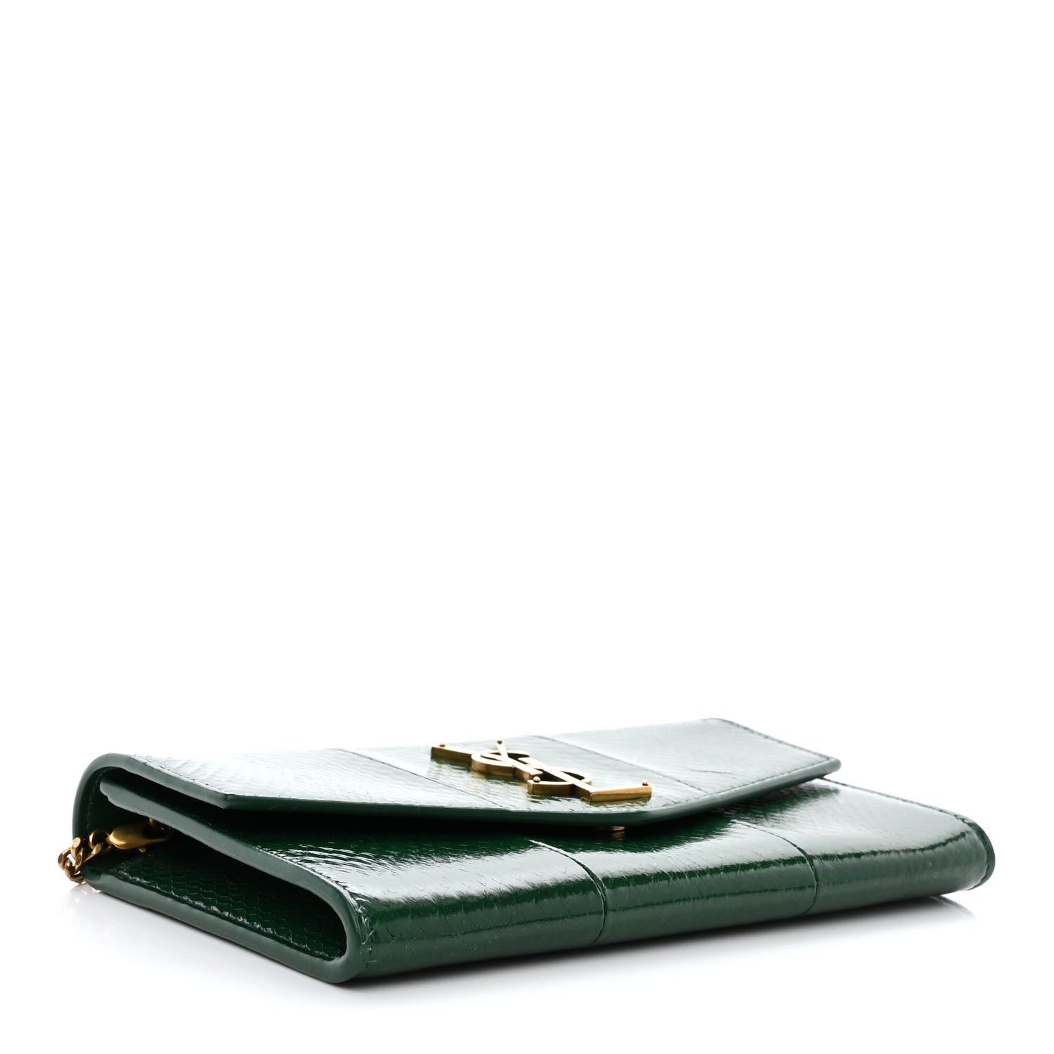 Saint Laurent Watersnake Uptown Crossbody Bag Green 5 of 12