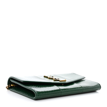 Saint Laurent Watersnake Uptown Crossbody Bag Green 5 of 12
