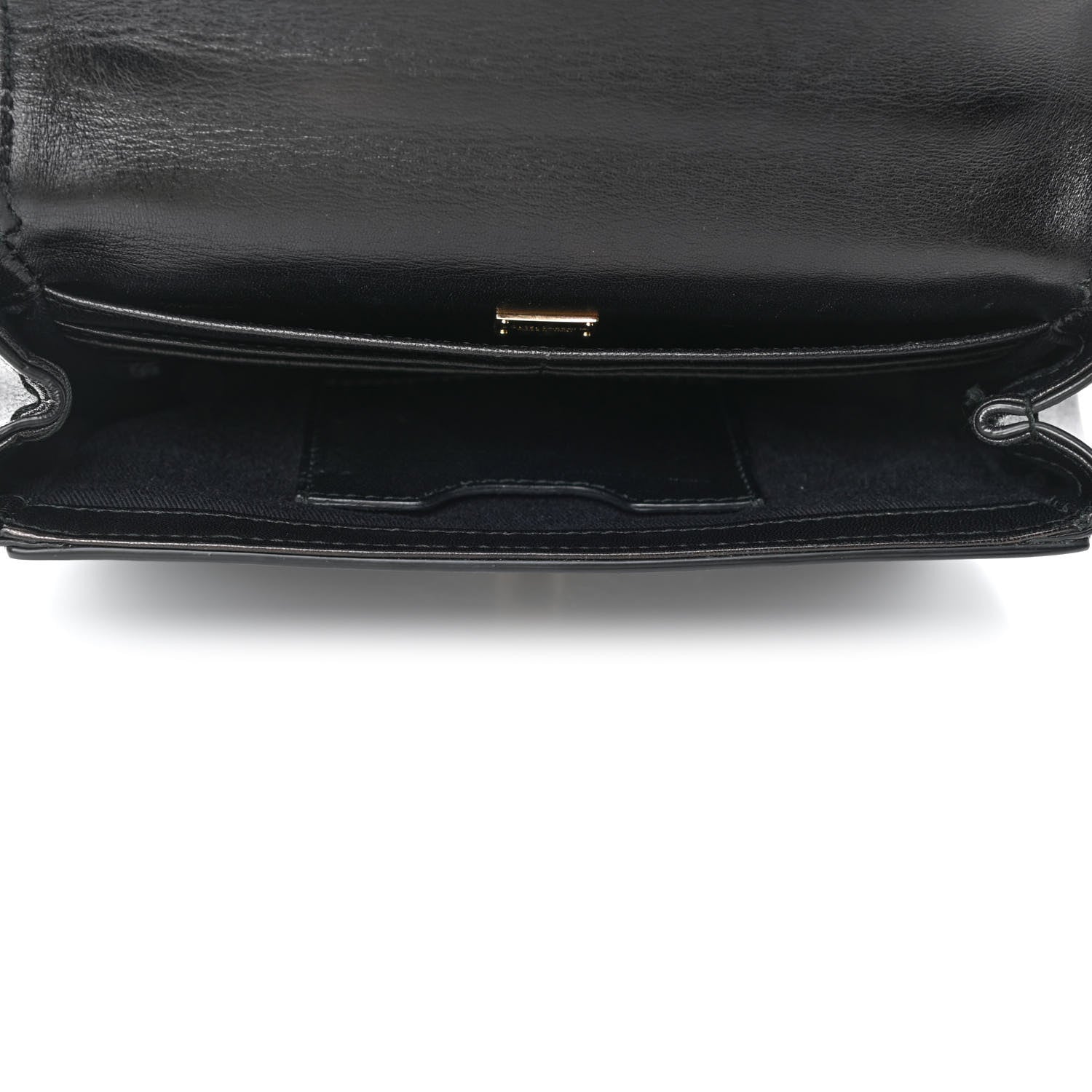 Dolce & Gabbana Calfskin Lace Embroidered Padlock Shoulder Bag Black 4 of 4