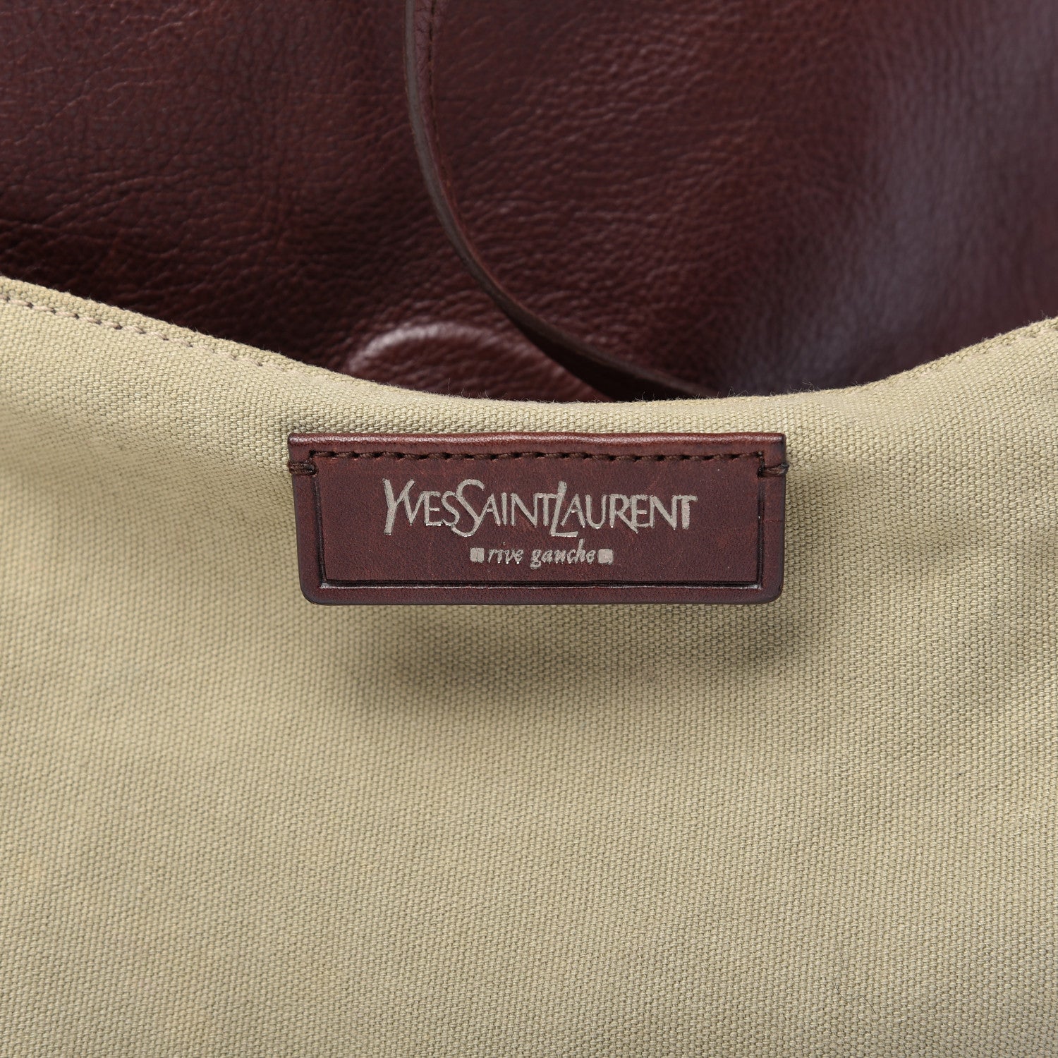 Saint Laurent Calfskin Charms Tote Bag Brown 8 of 9
