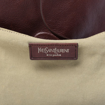 Saint Laurent Calfskin Charms Tote Bag Brown 8 of 9