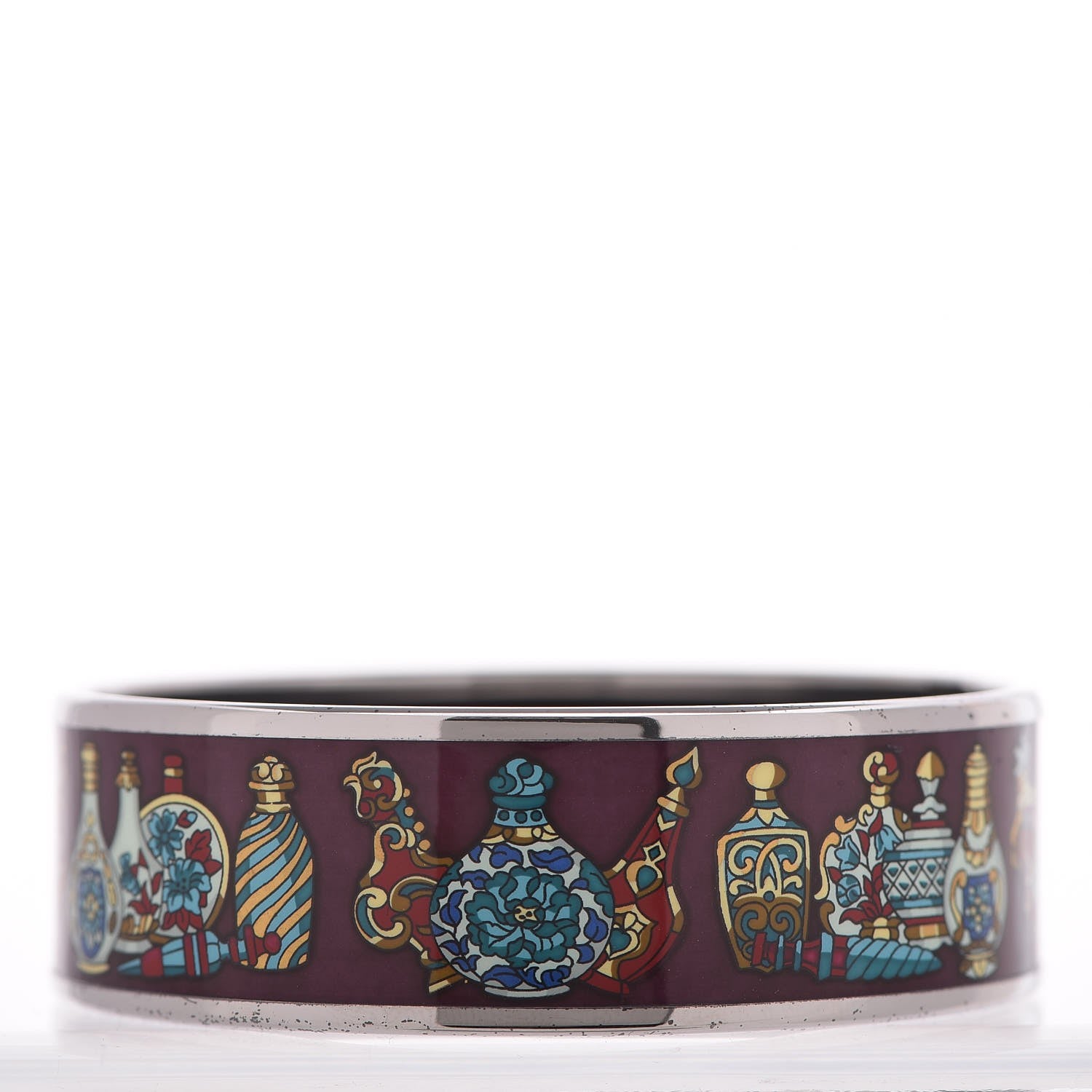 Hermes Enamel Printed Wide Flacons Bracelet 65 3 of 6