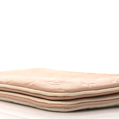 Louis Vuitton Empreinte Double Zip Pochette Beige Rose Creme 8 of 8