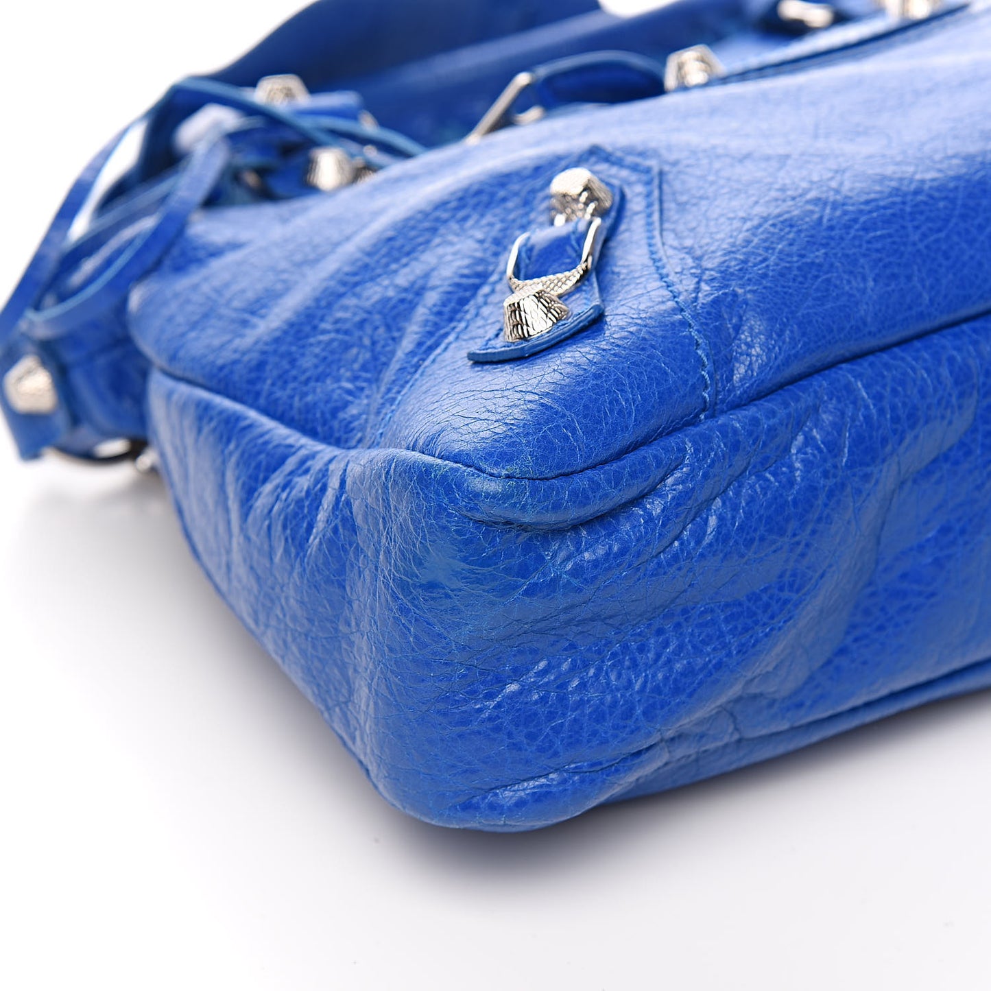 Agneau Giant 12 Silver Hardware Town Bleu Lazuli