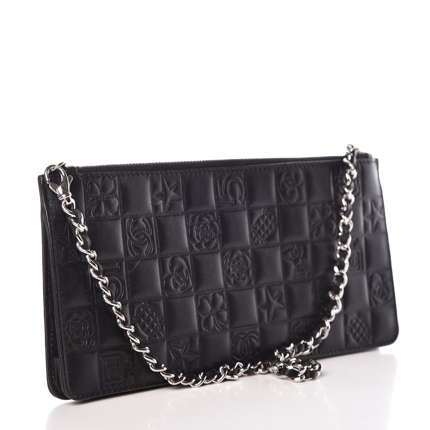 Lambskin Precious Symbols Pochette Black