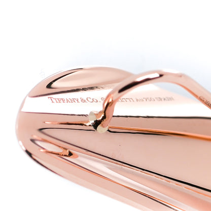 Tiffany 18K Rose Gold Elsa Peretti High Tide Earrings 4 of 5