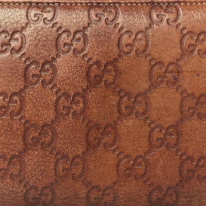 Gucci Guccissima Bamboo Tassel Zip Around Wallet Light Brown 7 of 13