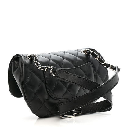 Chanel Calfskin Quilted CC Uniform Flap Belt Bag Black 3 of 11