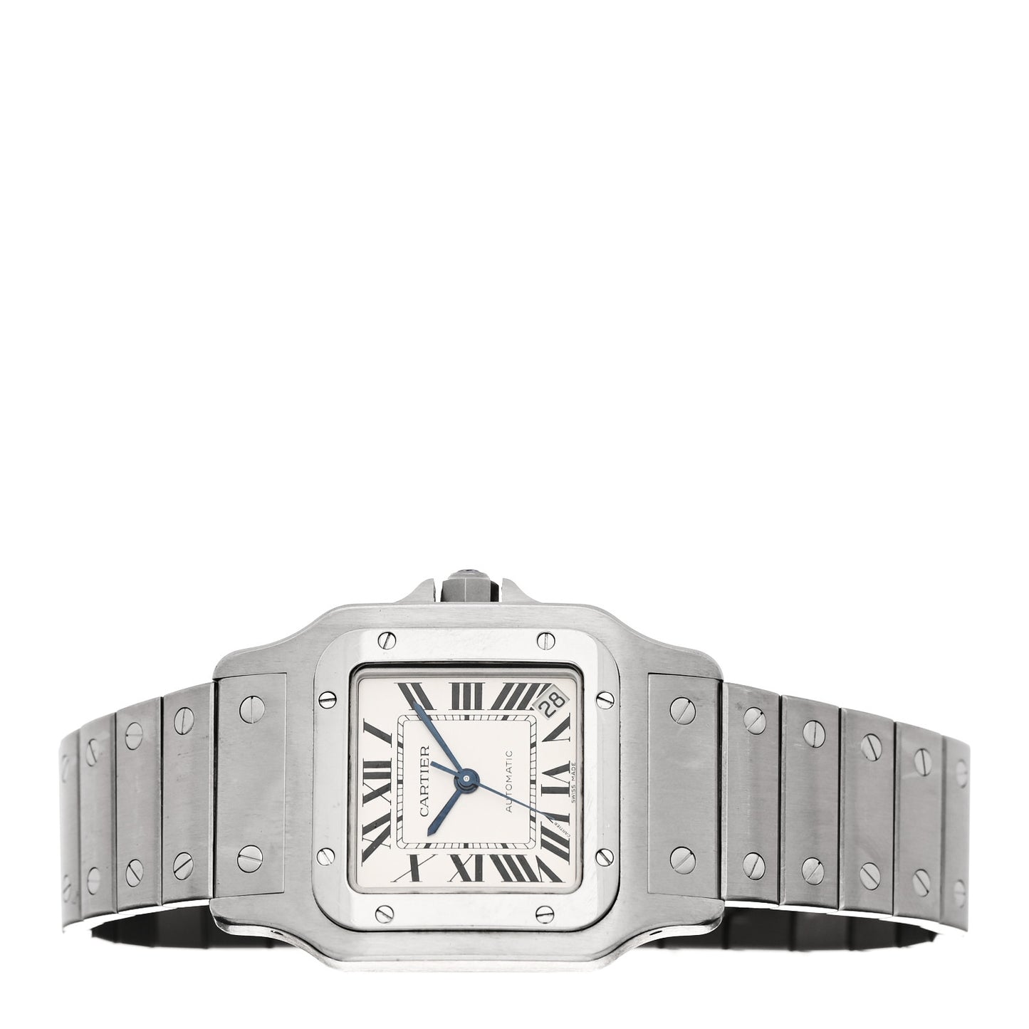 Stainless Steel 32mm Santos De Cartier Galbee Automatic Watch