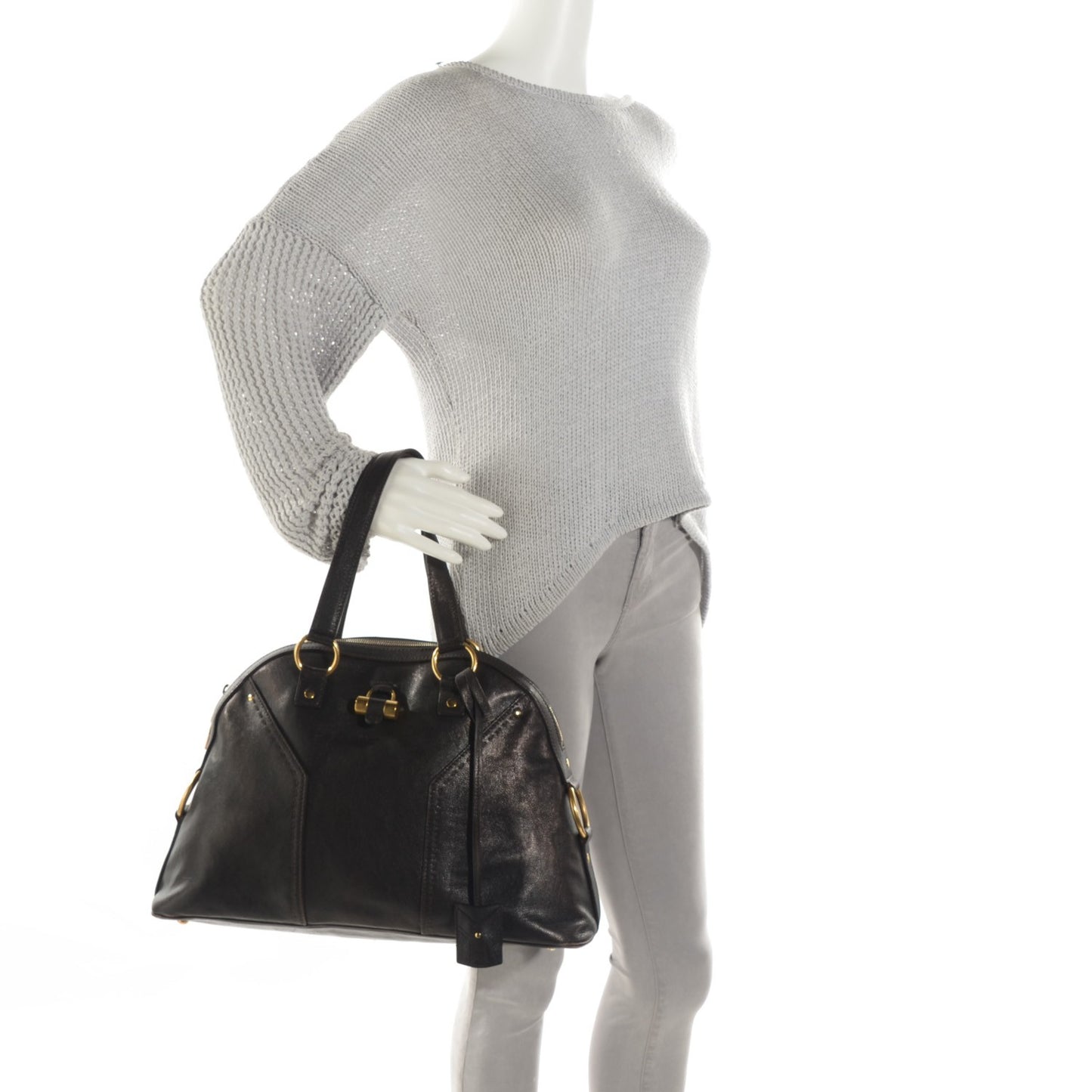 Calfskin Large Muse Chocolate