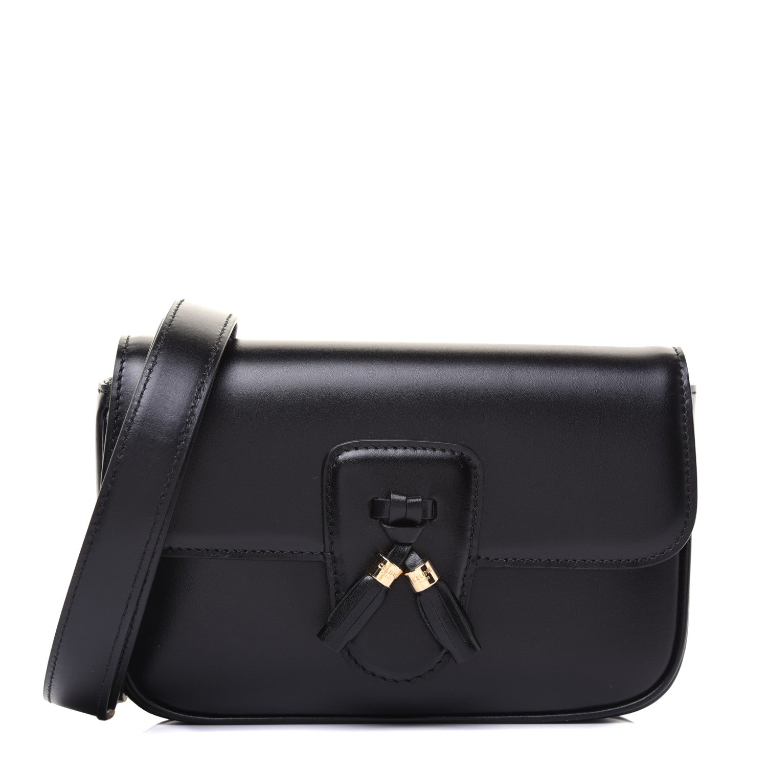Celine Smooth Calfskin Tassel Belt Bag Black 1 of 14