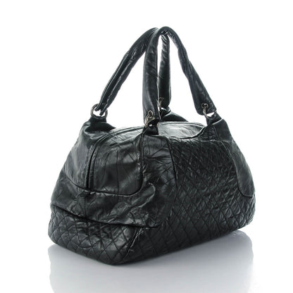 Chanel Aged Calfskin Coco Rider Bowling Bag Black 3 of 7