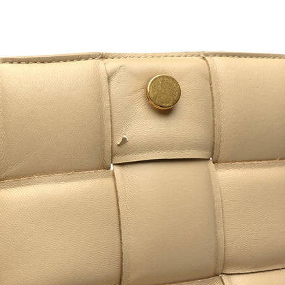 Bottega Veneta Lambskin Maxi Intreccio Padded Chain Cassette Crossbody Bag Porridge 10 of 10
