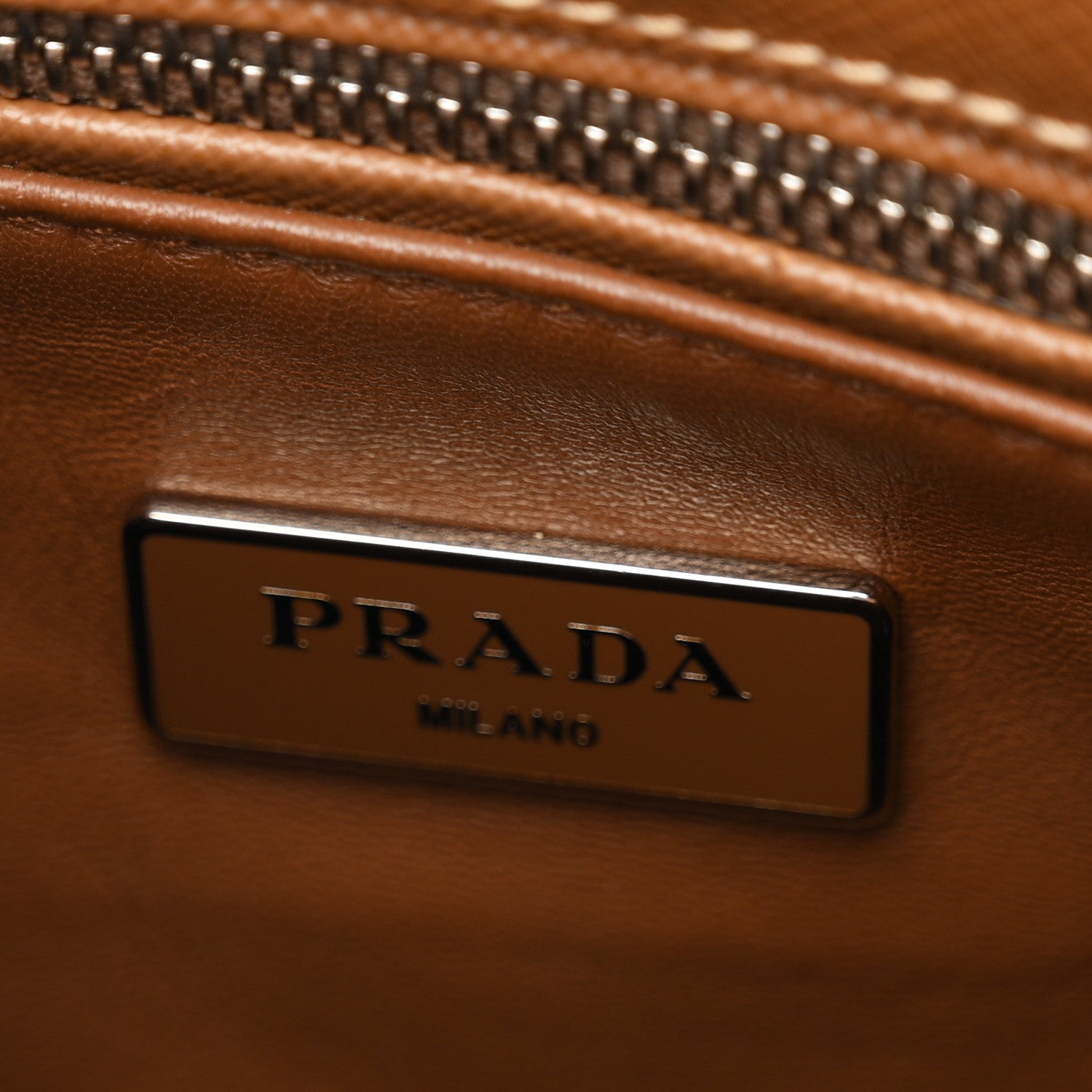 Prada Saffiano Lux Small Galleria Double Zip Tote Cannella Talco 6 of 10