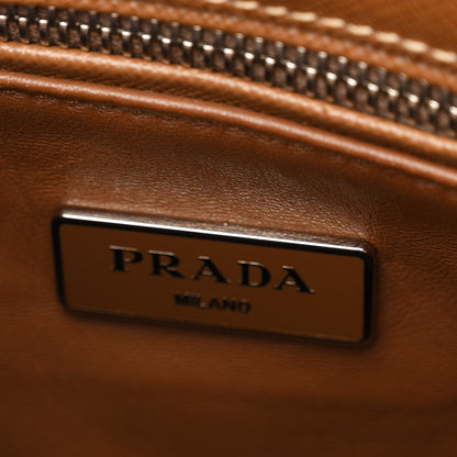 Prada Saffiano Lux Small Galleria Double Zip Tote Cannella Talco 6 of 10