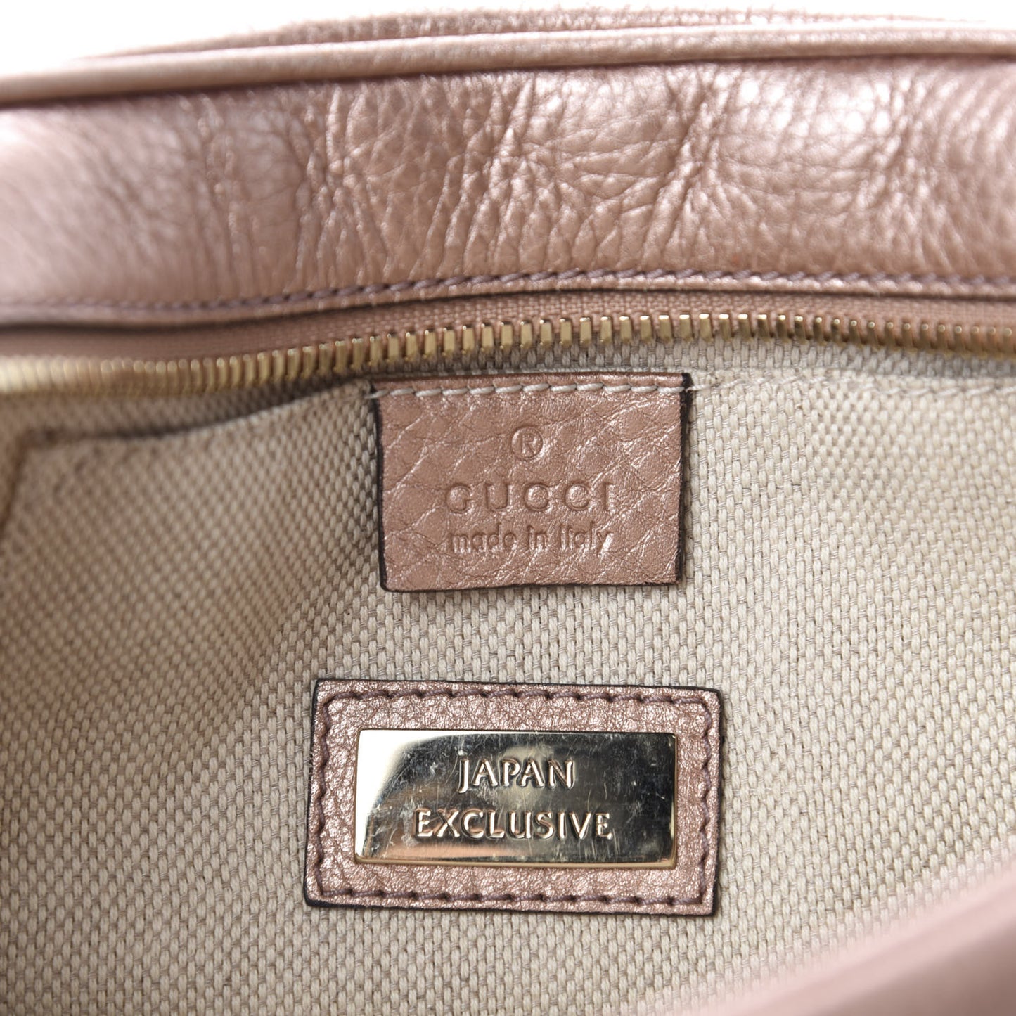Metallic Pebbled Calfskin Small Soho Disco Bag Pink