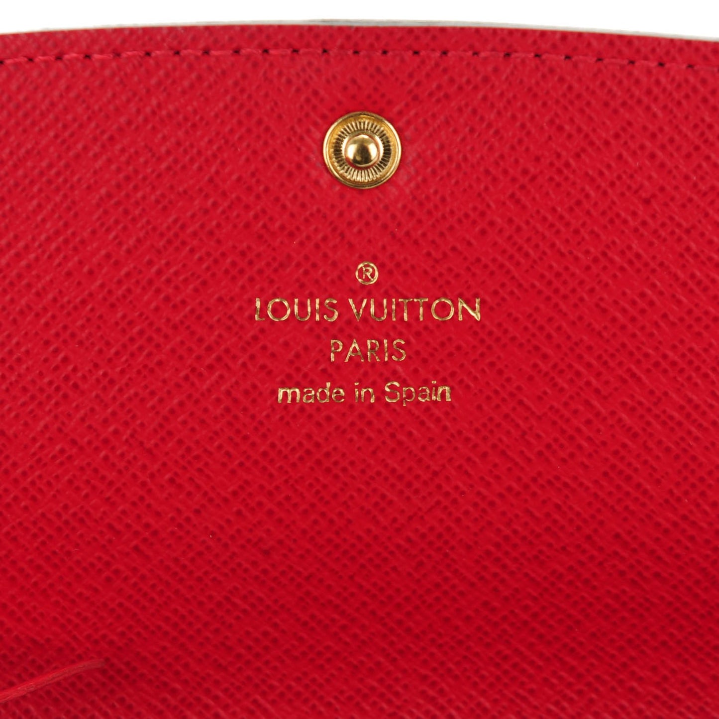 Damier Ebene Emilie Wallet Red