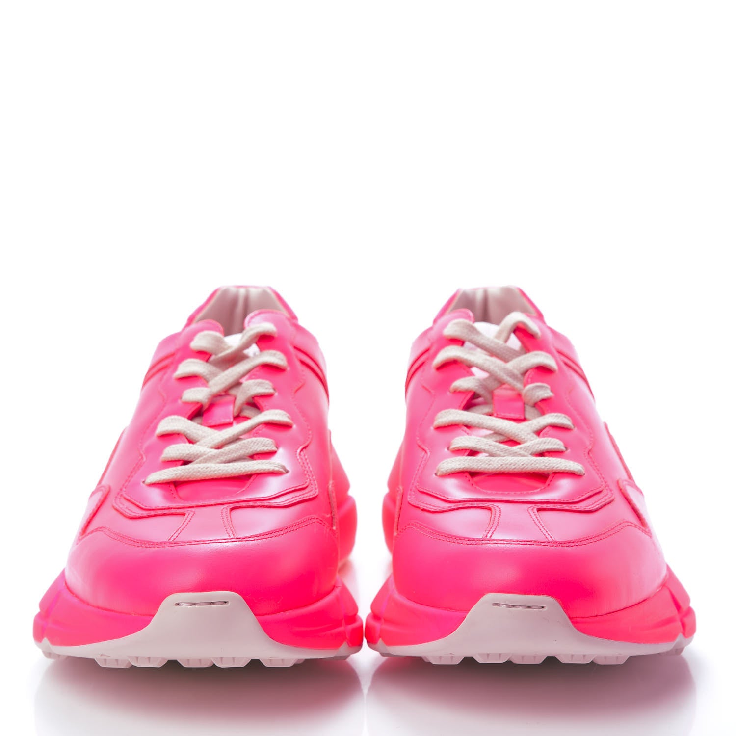 Gucci Calfskin Mens Rhyton Sneakers 9 Fuxia Fluo 2 of 8