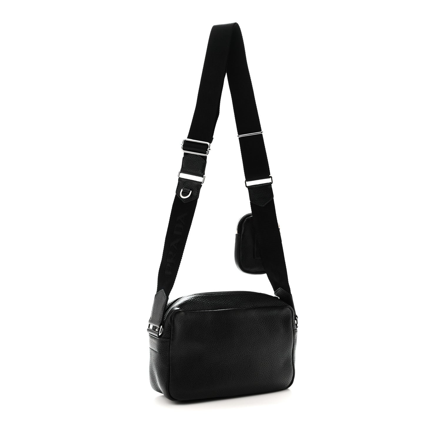 Vitello Daino Soft Crossbody Black