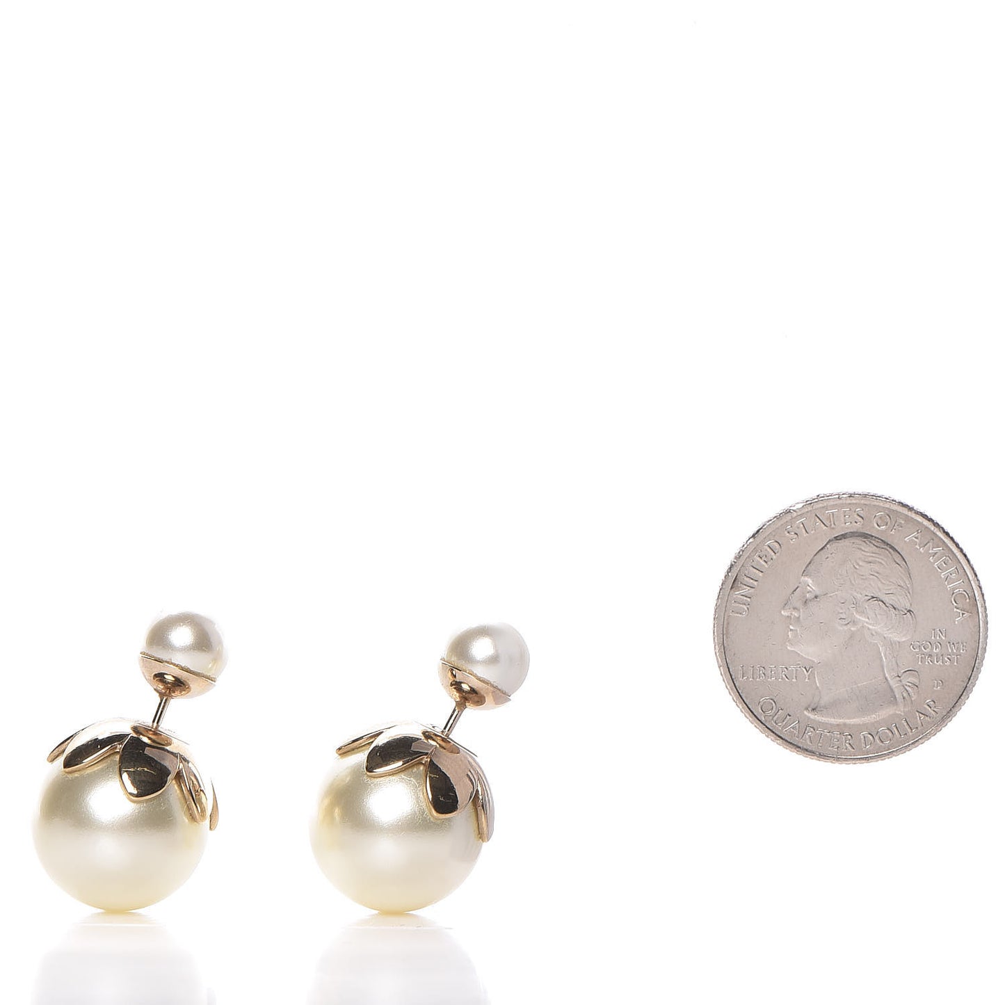 Pearl Mise En Dior Tribal Earrings Gold