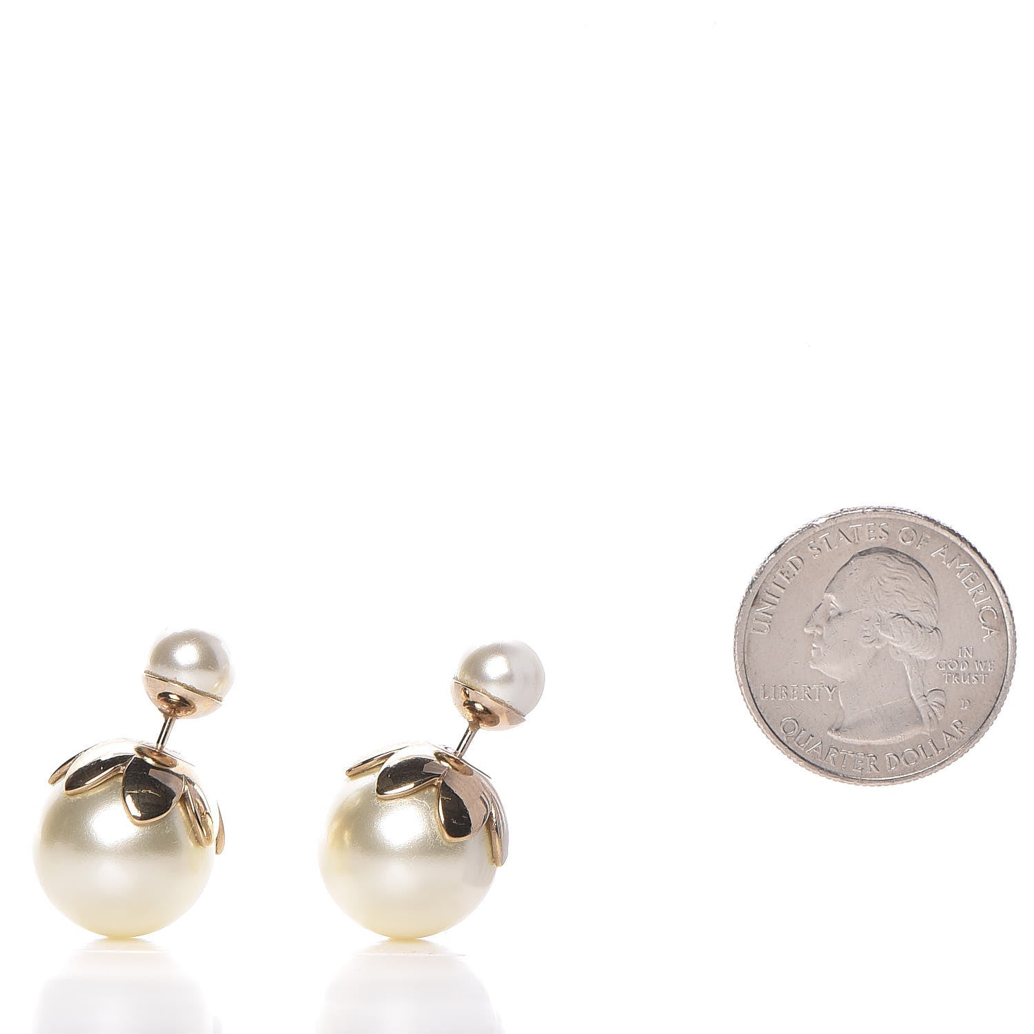 Christian Dior Pearl Mise En Dior Tribal Earrings Gold 2 of 4