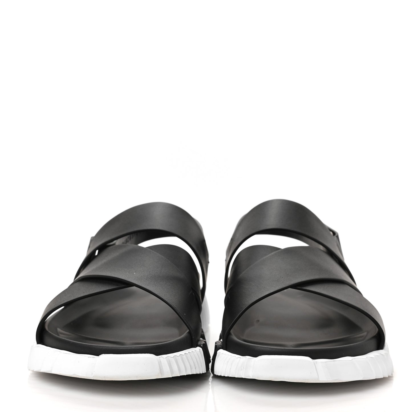 Parachute Fabric Calfskin Womens Electric Sandals 39 Black