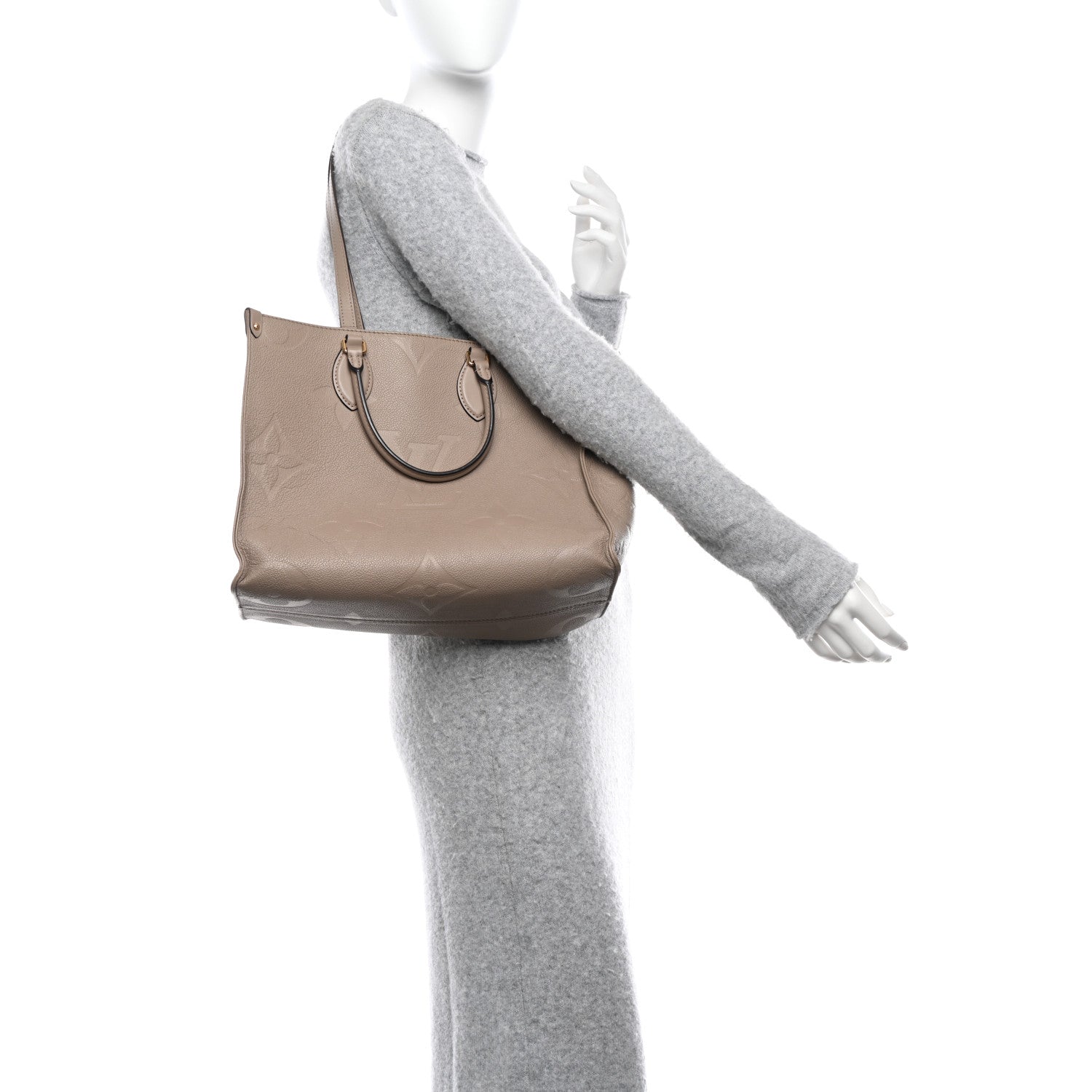 Louis Vuitton Empreinte Monogram Giant Onthego MM Tourterelle 2 of 18