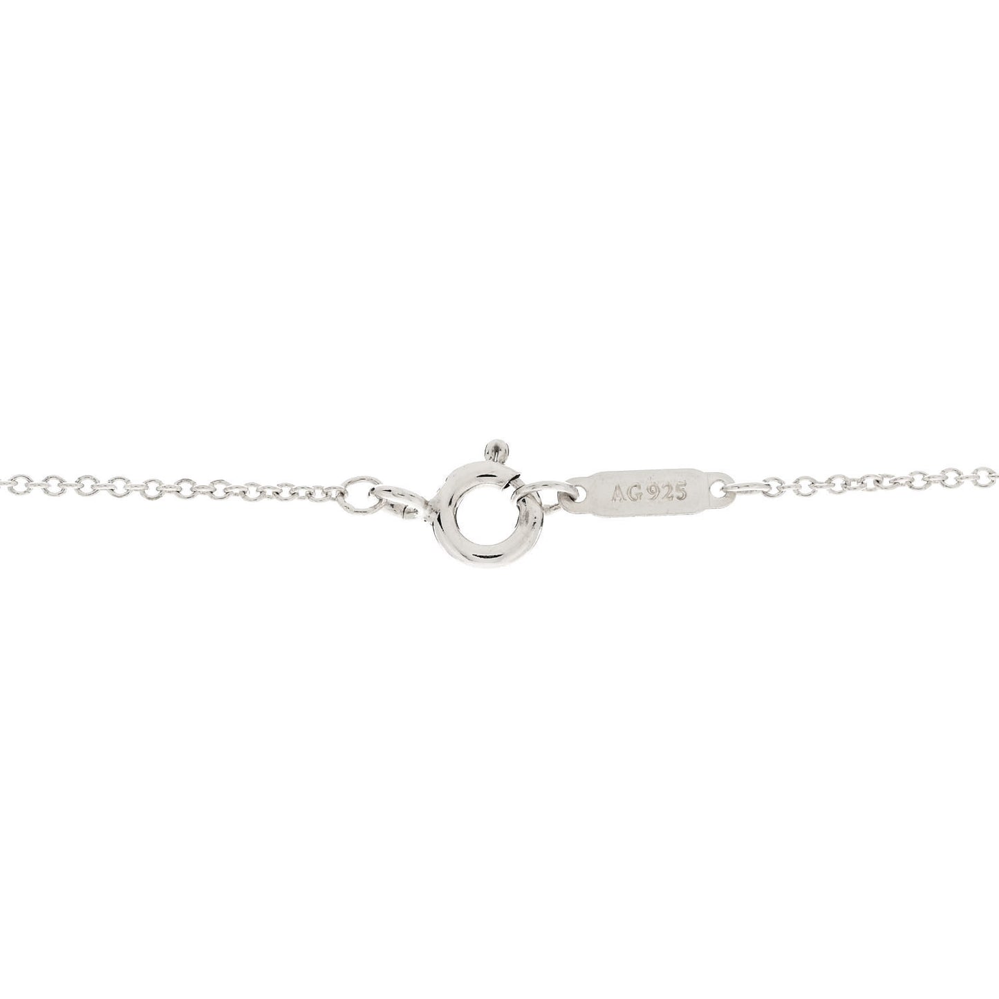 Sterling Silver Notes Heart Tag Charm Necklace