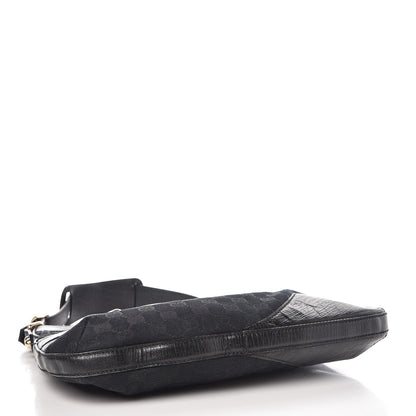 Gucci Monogram Web Hasler Hobo Black 4 of 8