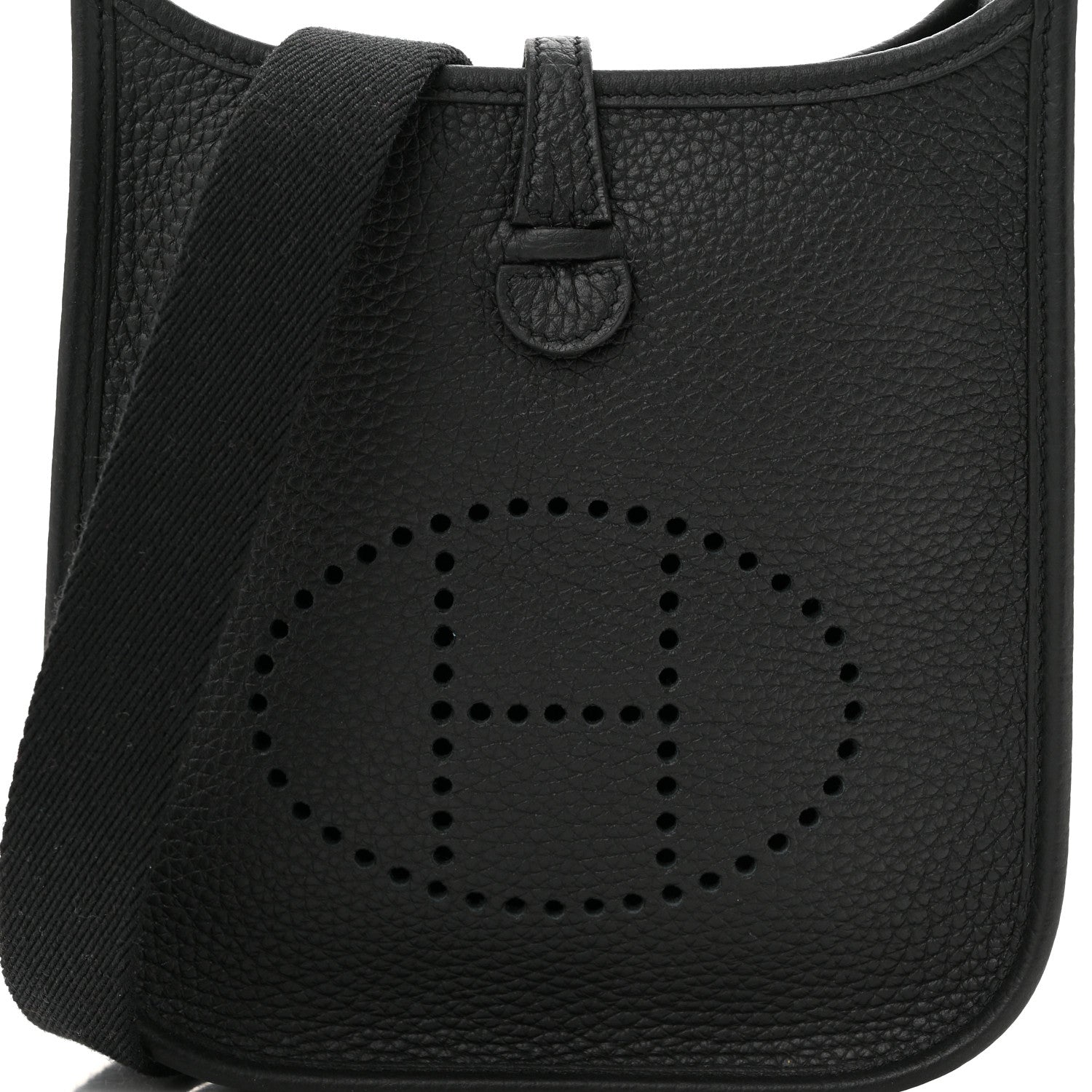 Hermes Taurillon Clemence Evelyne TPM Black 8 of 11