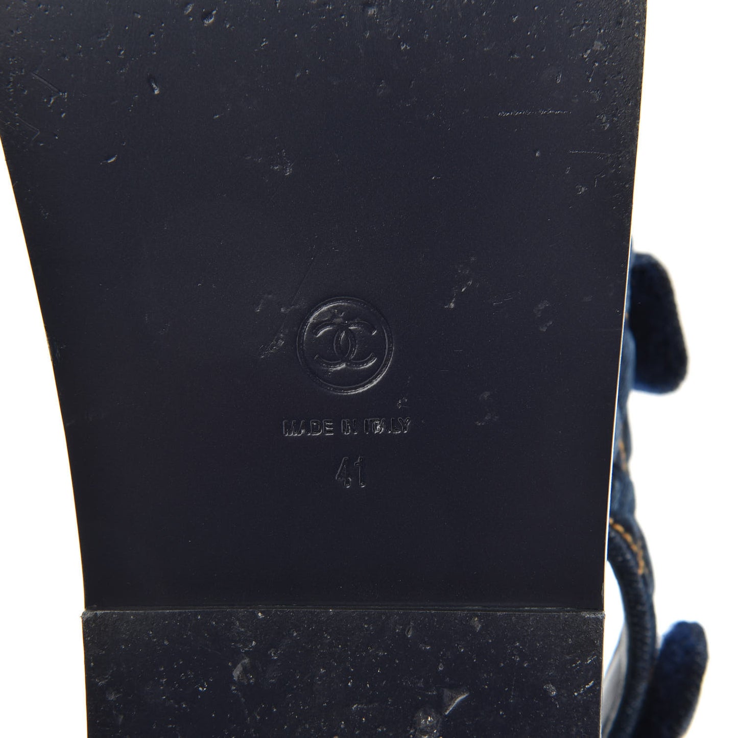 Denim Velcro Dad Sandals 41 Navy Blue