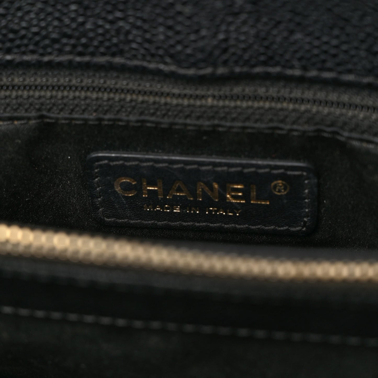 Caviar Quilted Grand Shopping Tote GST Black