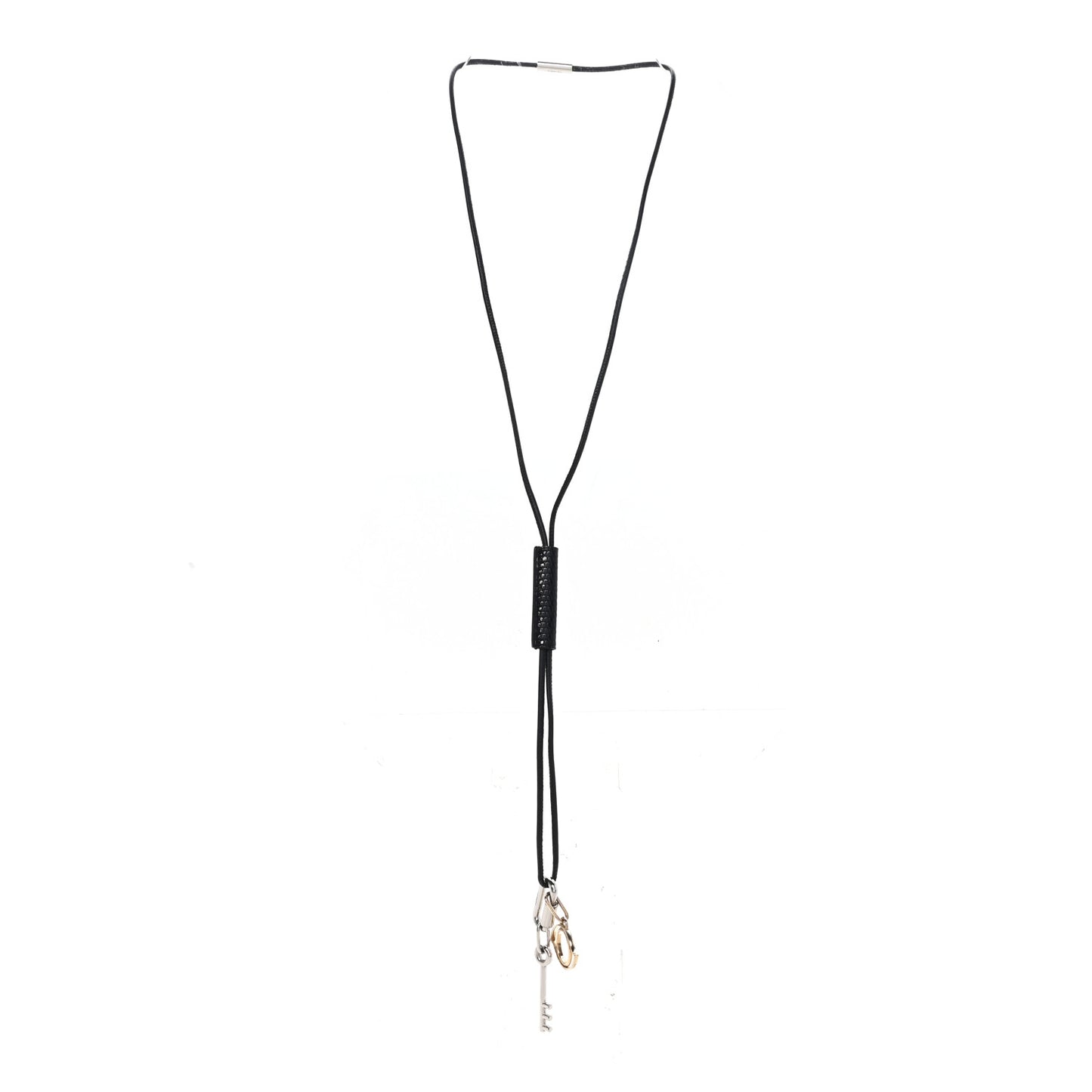 Lizard Palladium Permabrass Curiosite Pendant Necklace Black