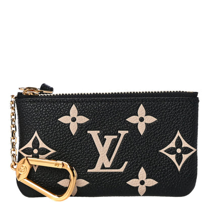 Louis Vuitton Empreinte Monogram Giant Key Pouch Black Beige 1 of 10