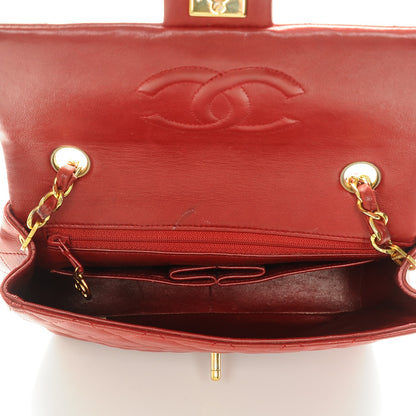 Chanel Lambskin Quilted Small Single Flap Red 5 of 8